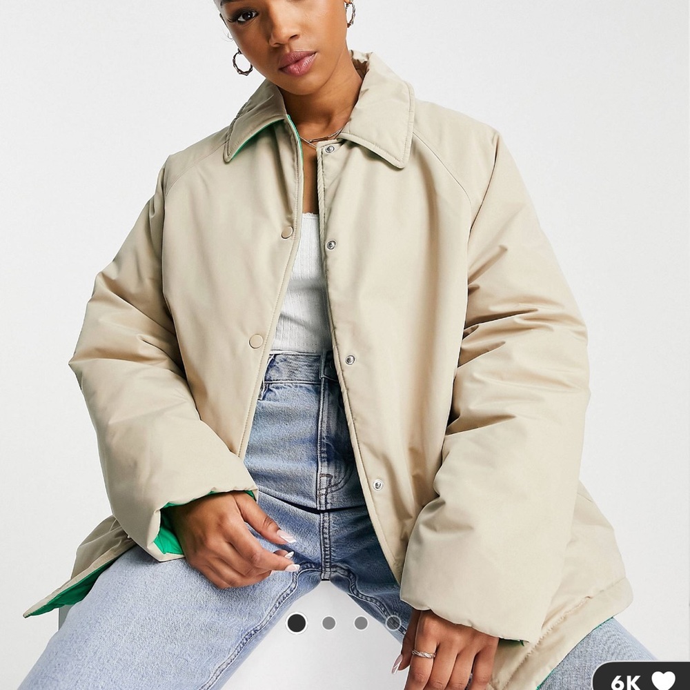 ASOS DESIGN Reversible Quilt Lined Jacket